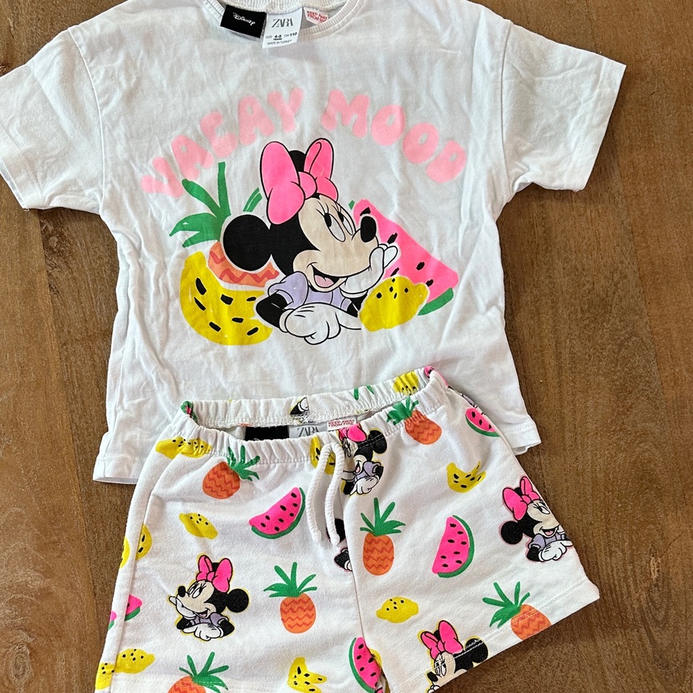 Zara Kids Minnie Mouse Set - size 4-5
